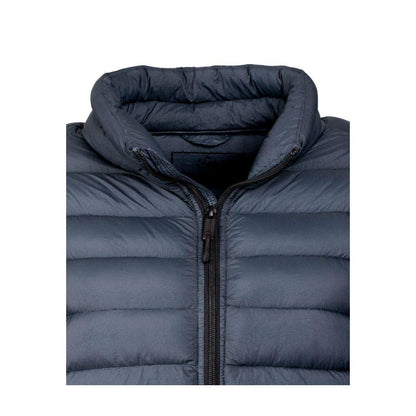 Centogrammi Chic Blue Padded Zip Vest for Men - PER.FASHION