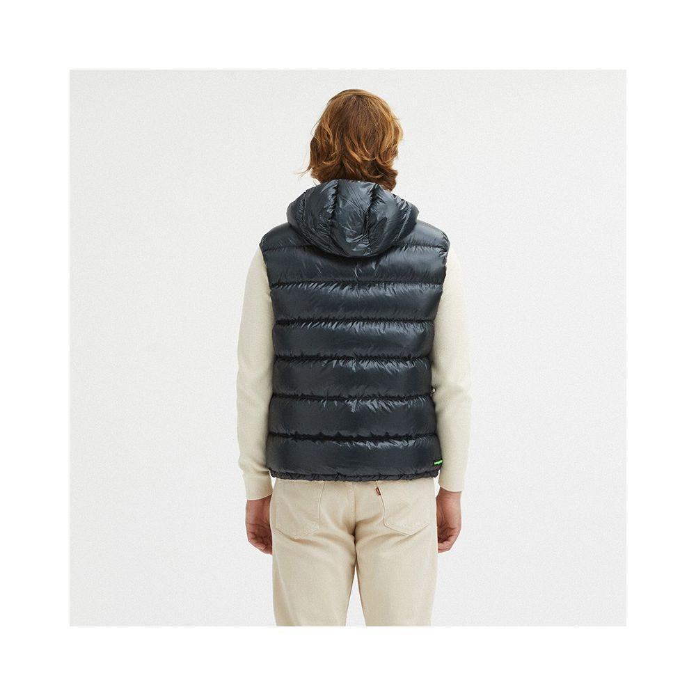 Centogrammi Reversible Goose Down Hooded Vest in Gray - PER.FASHION