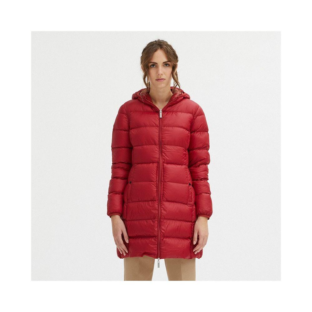 Centogrammi Reversible Goose Down Long Jacket in Pink - PER.FASHION