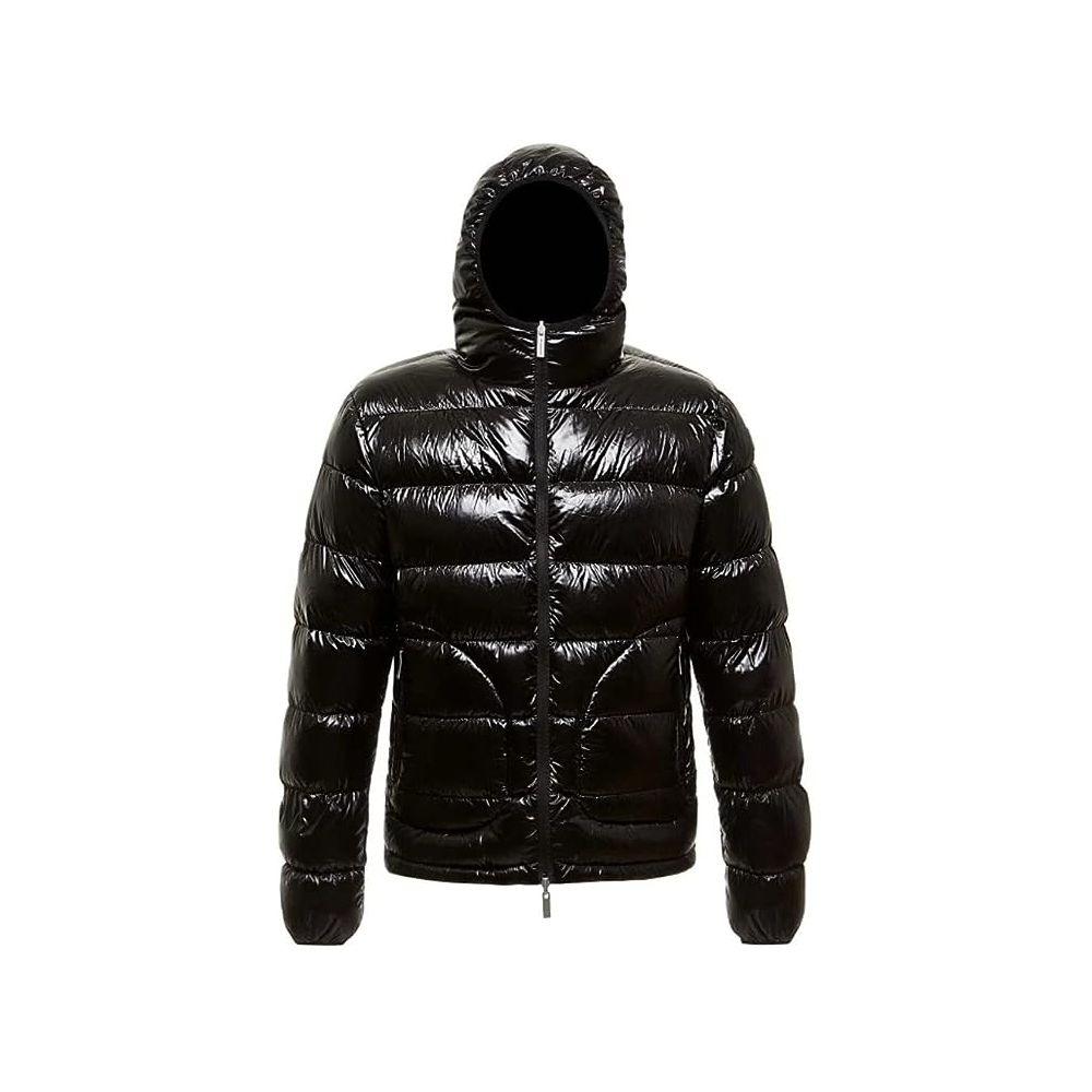 Centogrammi Reversible Hooded Down Jacket in Brown and Black - PER.FASHION