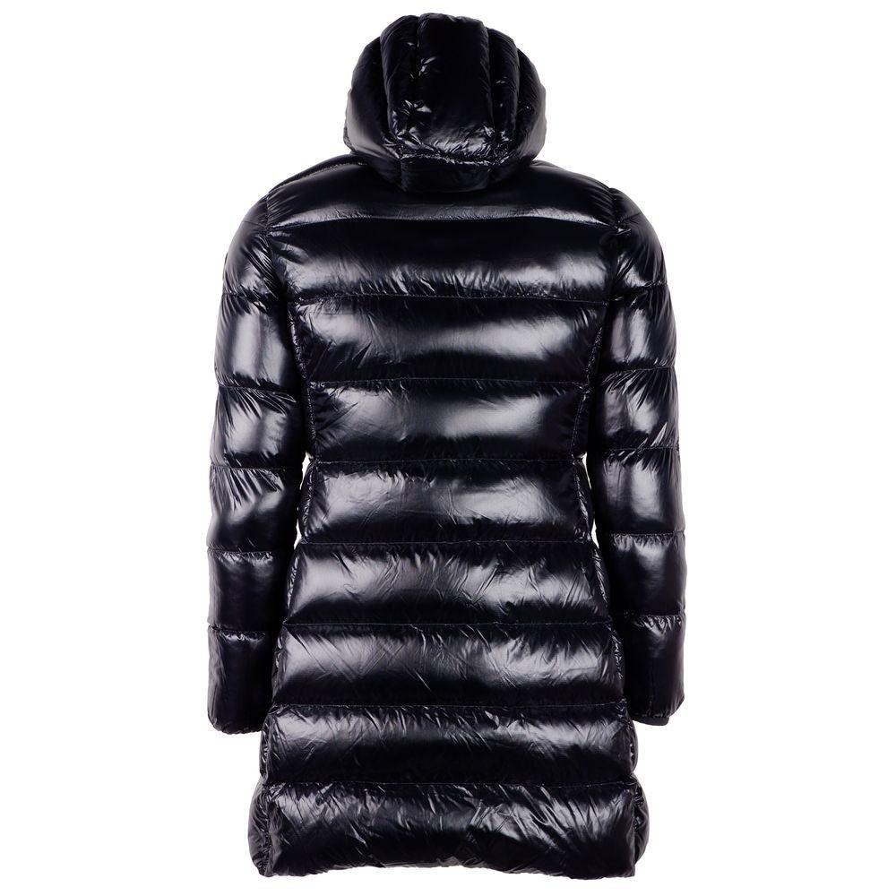 Centogrammi Reversible Long Down Jacket in Sleek Black - PER.FASHION