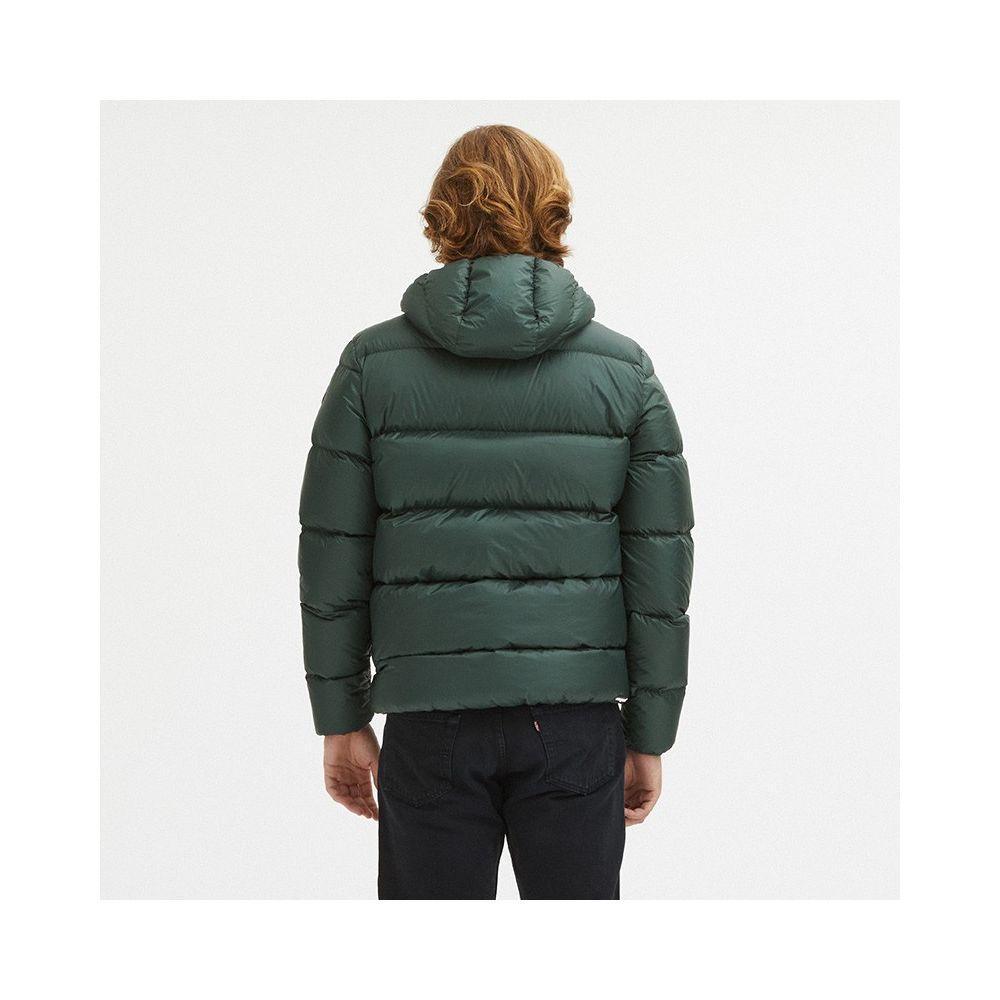 Centogrammi Sleek Dark Green Hooded Winter Jacket - PER.FASHION