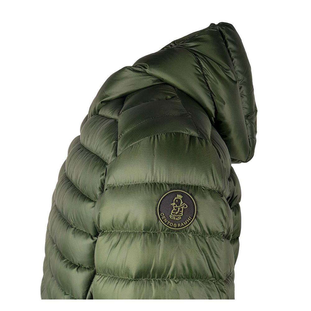 Centogrammi Sumptuous Green Nylon Down Jacket - PER.FASHION