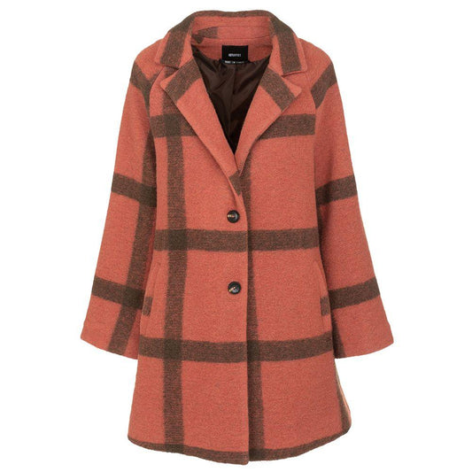 Chic Pink Wool-Blend Imperfect Coat - PER.FASHION
