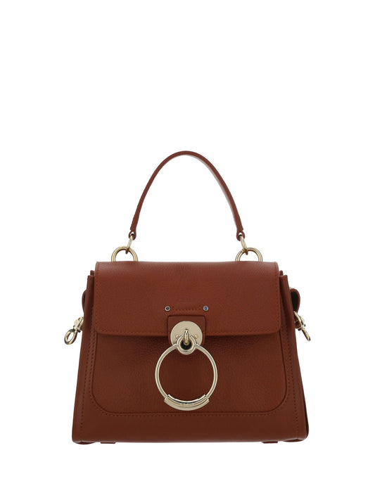 Chloé Elegant Sepia Brown Calfskin Shoulder Handbag - PER.FASHION