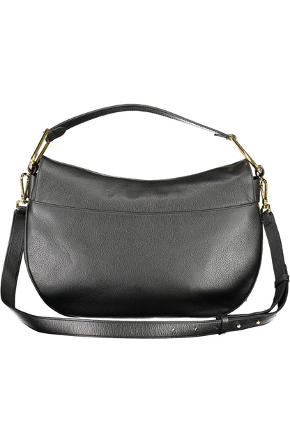 Coccinelle Chic Black Leather Shoulder Bag - PER.FASHION