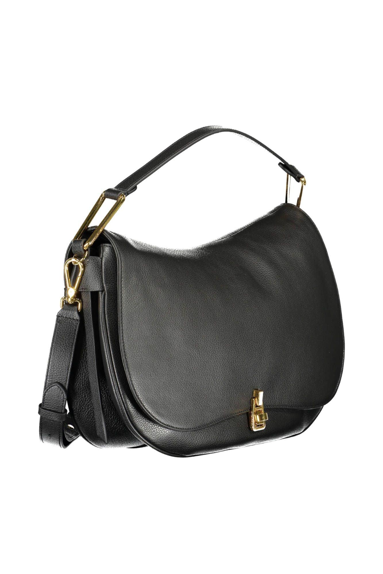 Coccinelle Chic Black Leather Shoulder Bag - PER.FASHION