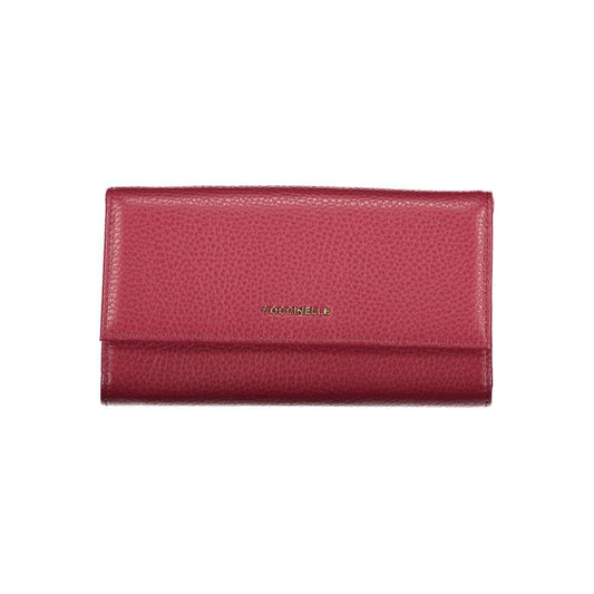 Coccinelle Elegant Dual-Compartment Pink Leather Wallet - PER.FASHION