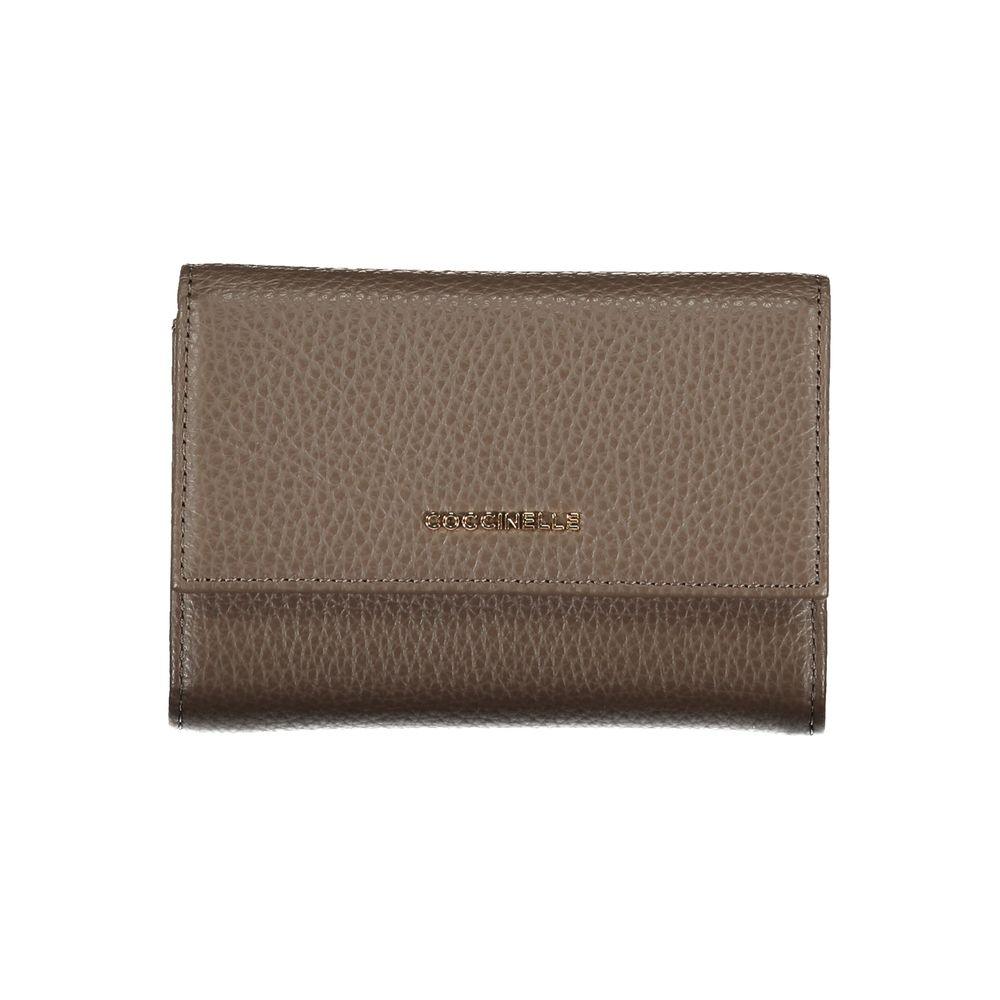 Coccinelle Elegant Triple Compartment Leather Wallet - PER.FASHION