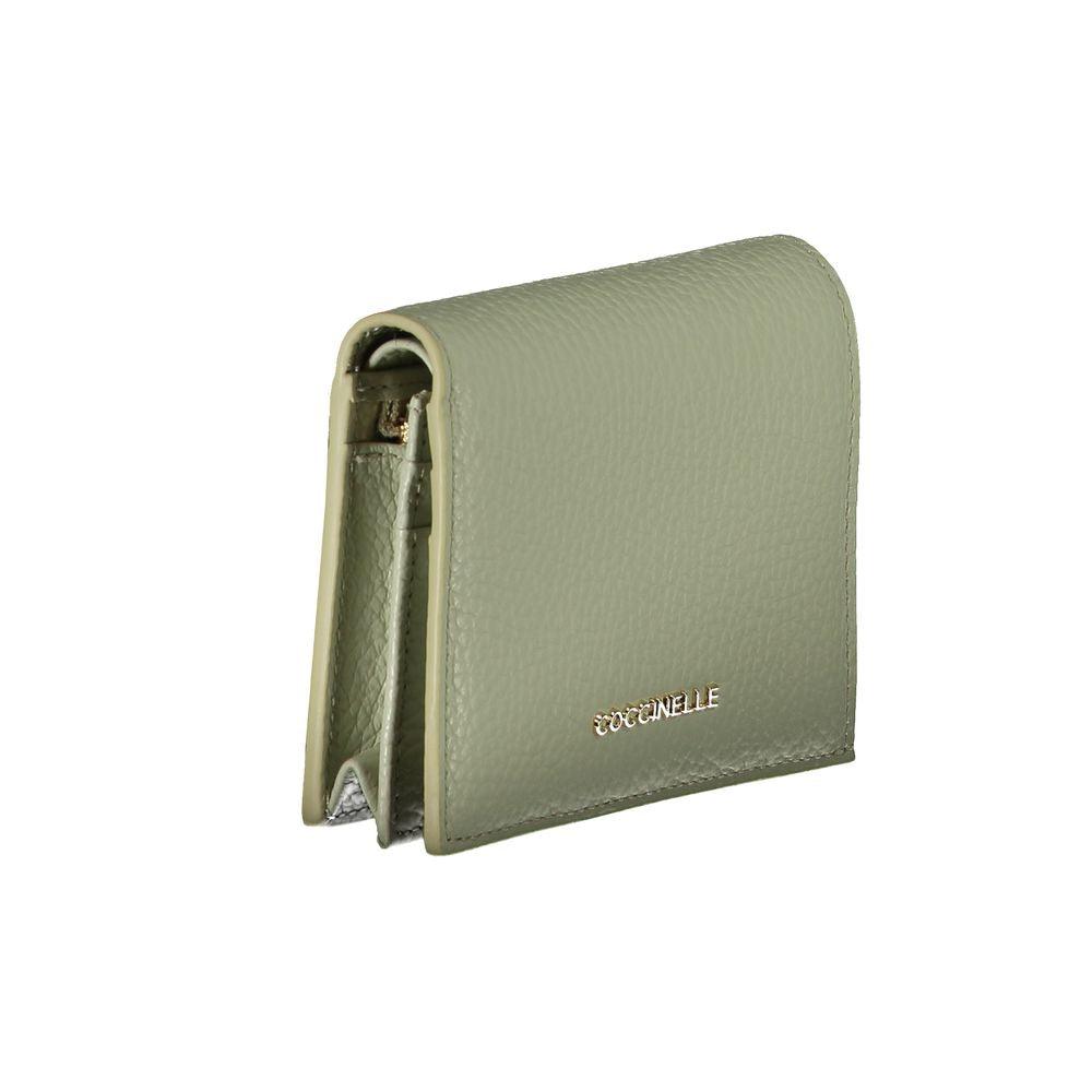 Coccinelle Green Leather Wallet - PER.FASHION