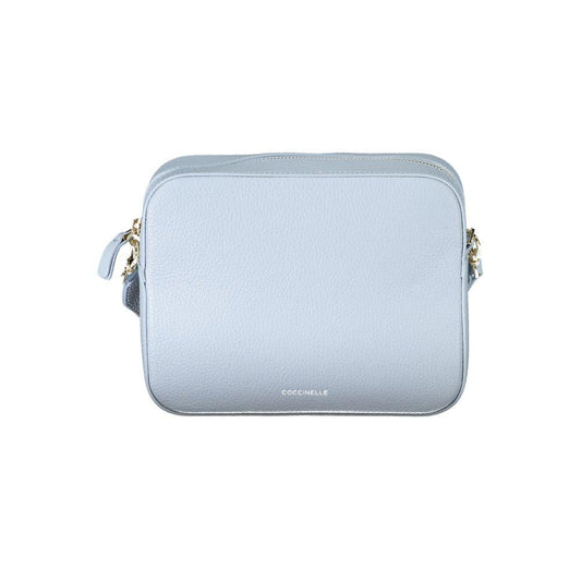 Coccinelle Light Blue Leather Handbag - PER.FASHION