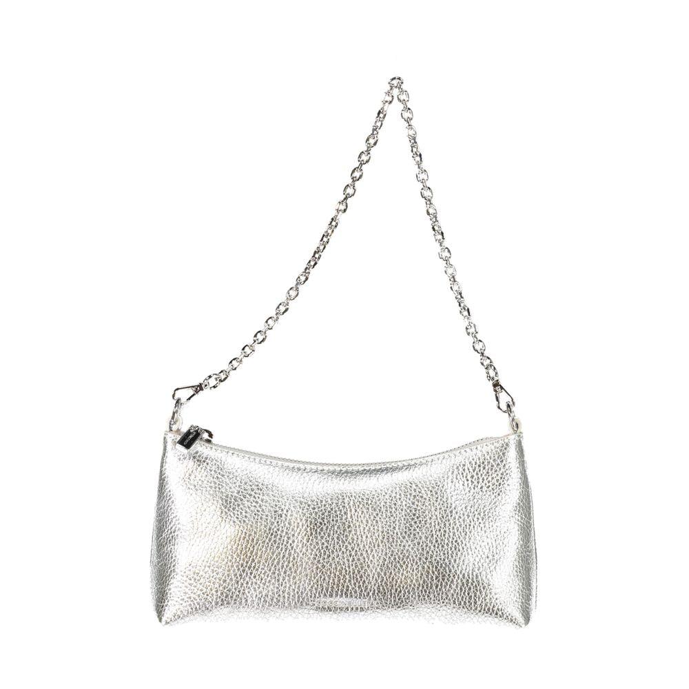 Coccinelle Silver Leather Handbag - PER.FASHION