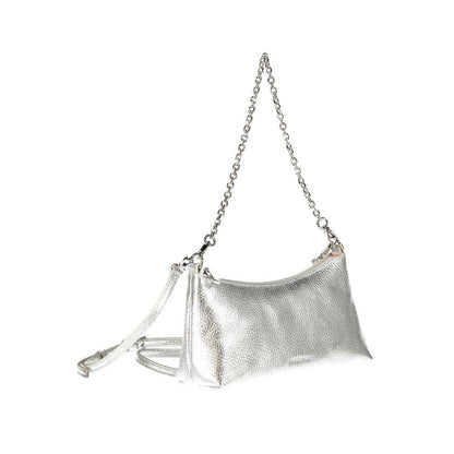 Coccinelle Silver Leather Handbag - PER.FASHION