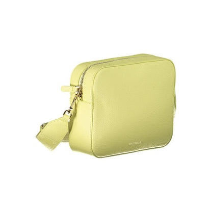Coccinelle Yellow Leather Handbag - PER.FASHION