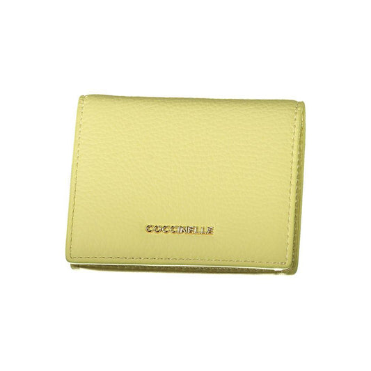 Coccinelle Yellow Leather Wallet - PER.FASHION