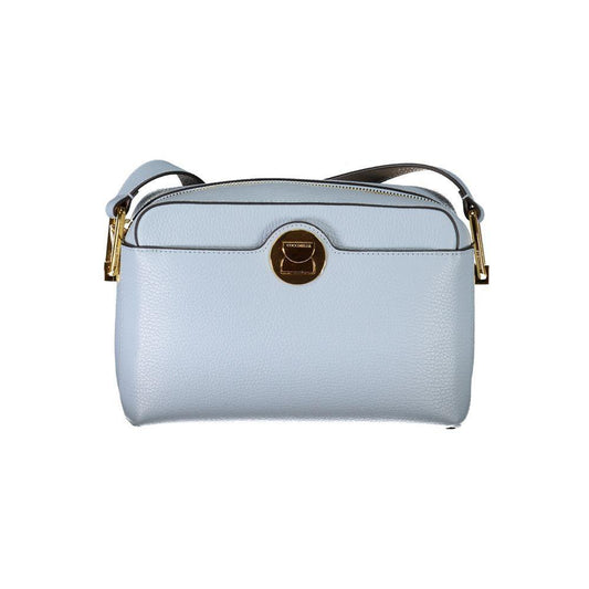 Coccinelle Light Blue Leather Handbag - PER.FASHION