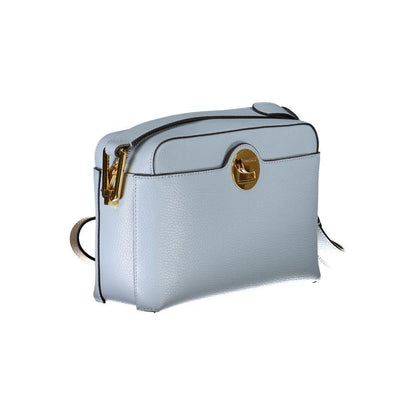 Coccinelle Light Blue Leather Handbag - PER.FASHION