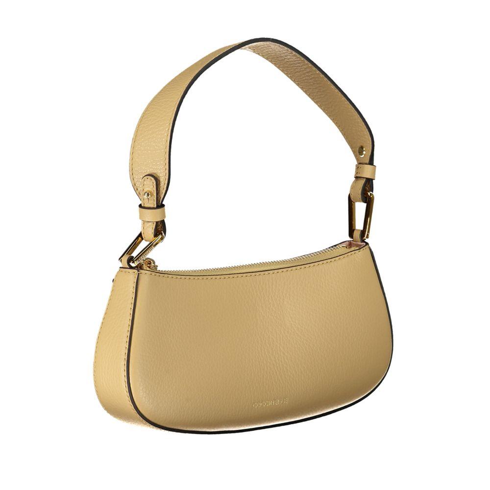 Coccinelle Beige Leather Handbag - PER.FASHION