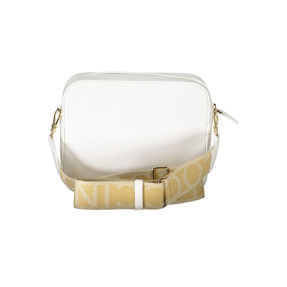 Coccinelle White Leather Handbag - PER.FASHION