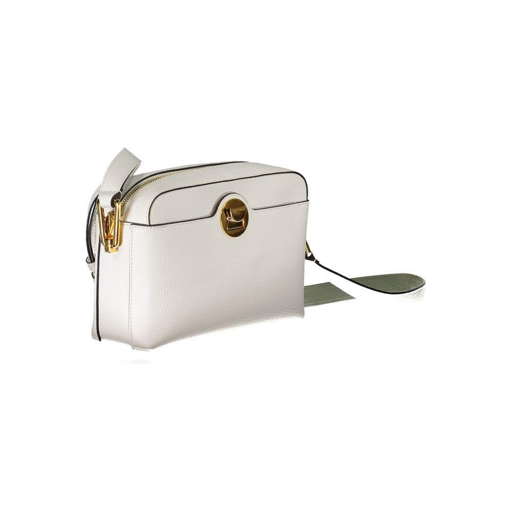 Coccinelle White Leather Handbag - PER.FASHION