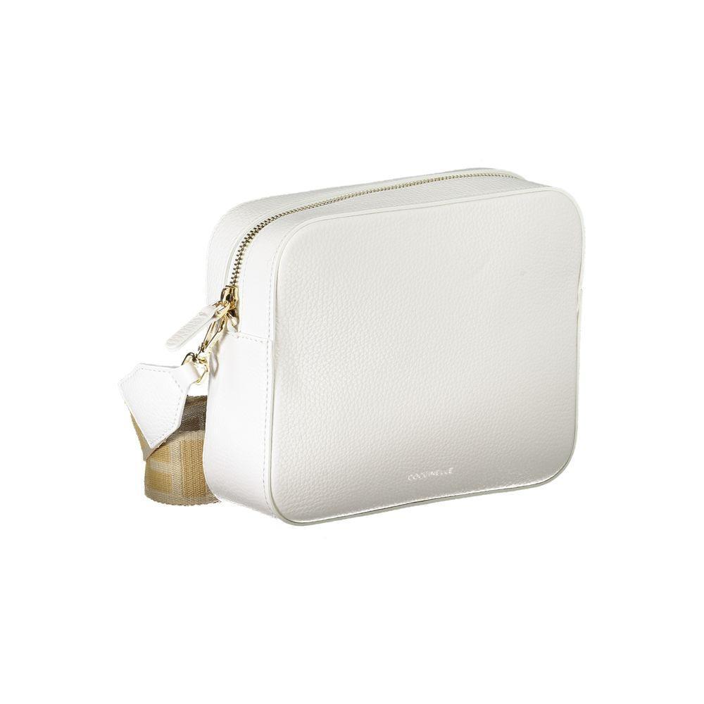 Coccinelle White Leather Handbag - PER.FASHION