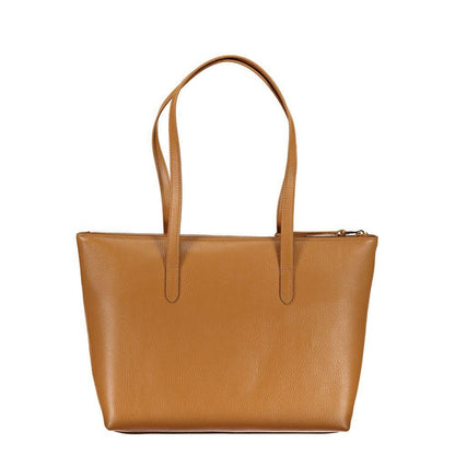 Coccinelle Brown Leather Handbag - PER.FASHION