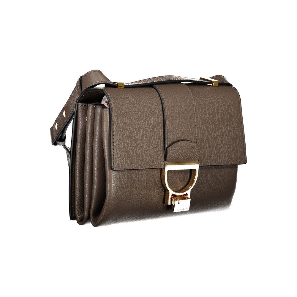 Coccinelle Brown Leather Handbag - PER.FASHION
