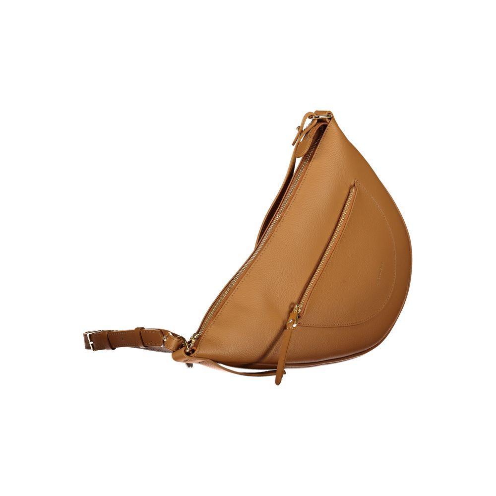 Coccinelle Brown Leather Handbag - PER.FASHION