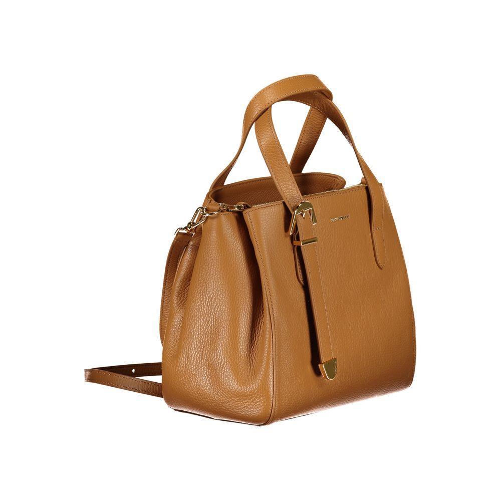 Coccinelle Brown Leather Handbag - PER.FASHION