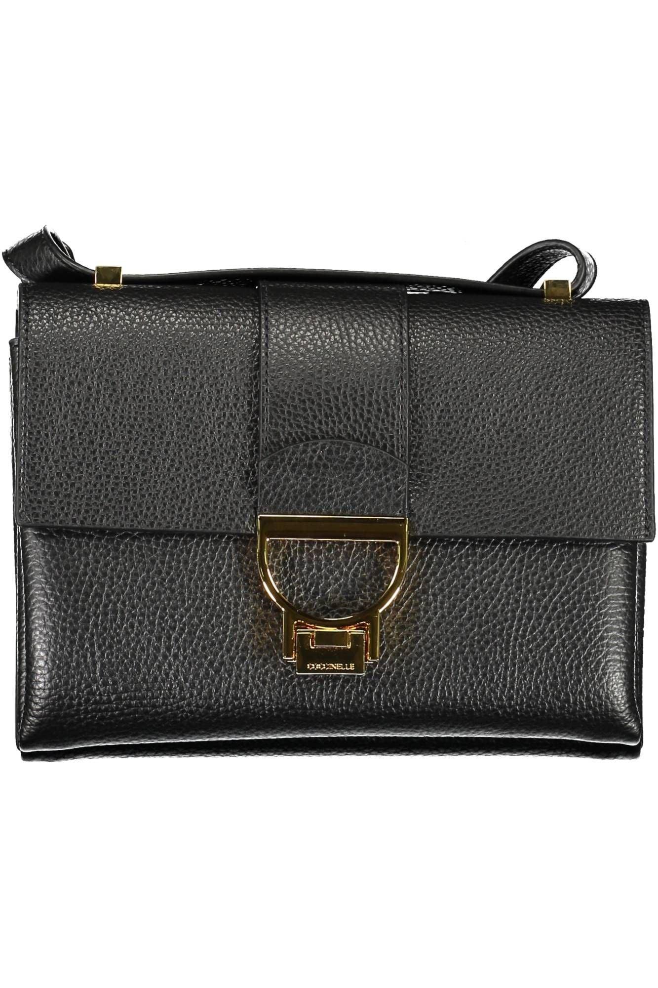 Coccinelle Chic Black Leather Shoulder Bag - PER.FASHION