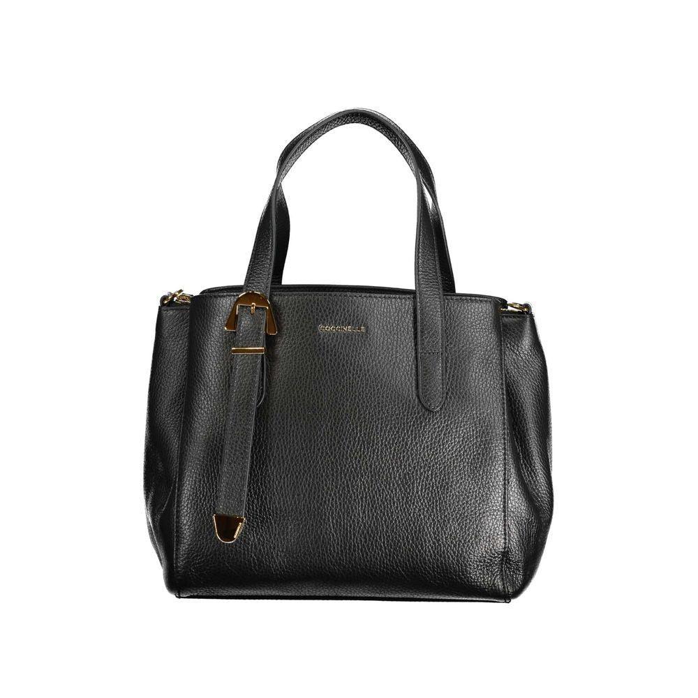 Coccinelle Black Leather Handbag - PER.FASHION