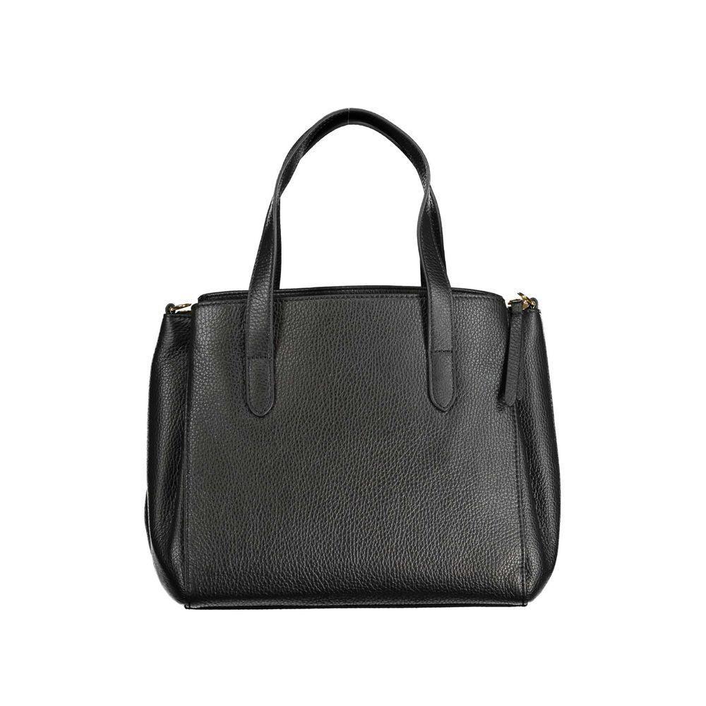 Coccinelle Black Leather Handbag - PER.FASHION