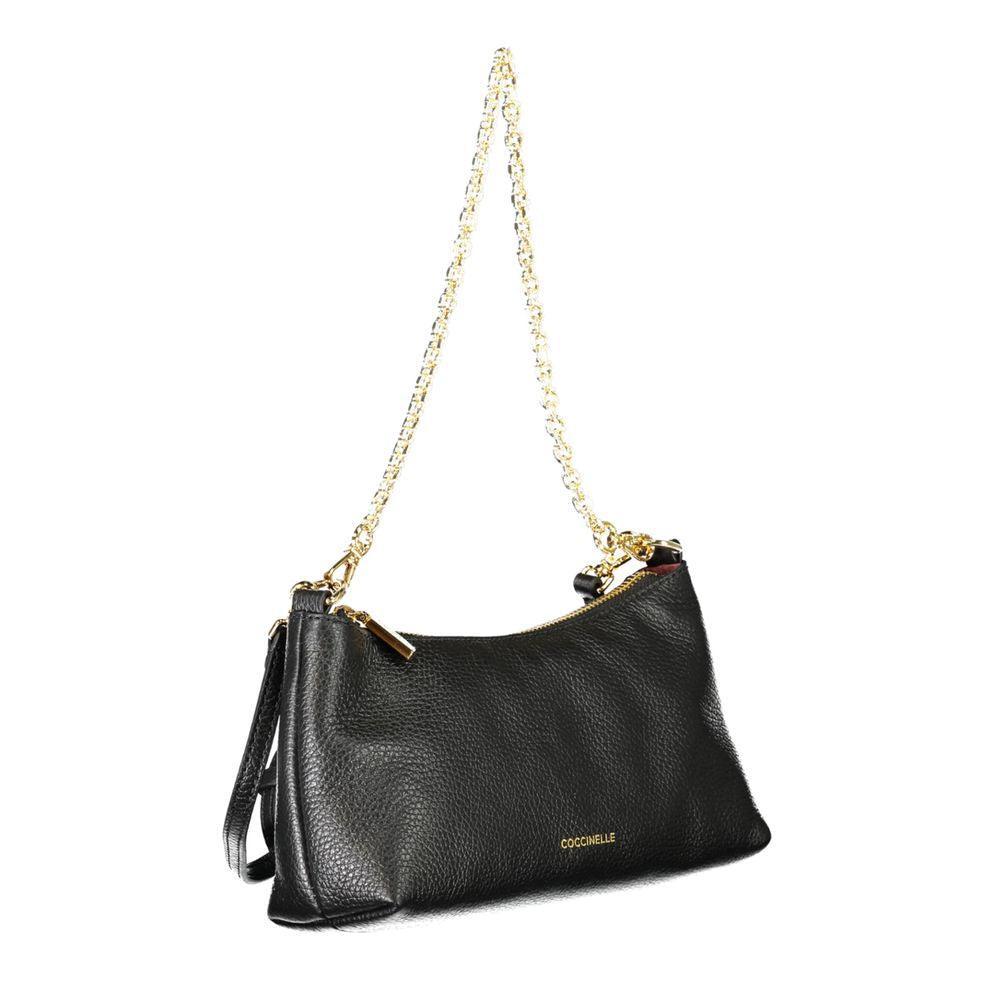 Coccinelle Black Leather Handbag - PER.FASHION