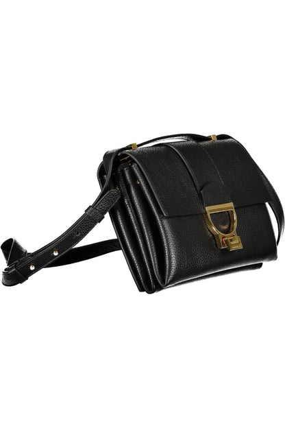 Coccinelle Chic Black Leather Shoulder Bag - PER.FASHION