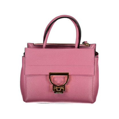 Coccinelle Pink Leather Handbag - PER.FASHION