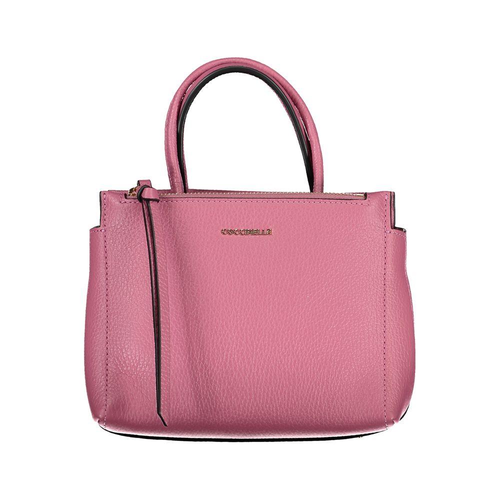 Coccinelle Pink Leather Handbag - PER.FASHION
