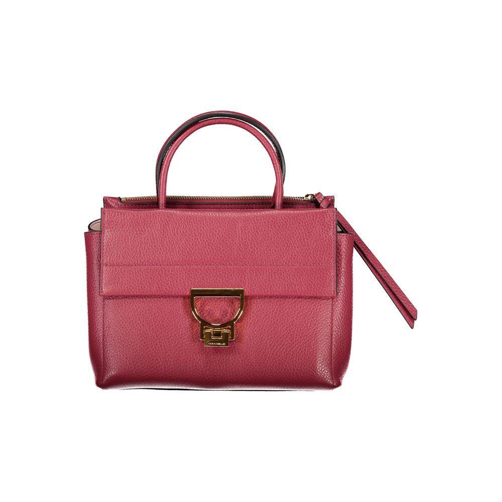 Coccinelle Red Leather Handbag - PER.FASHION