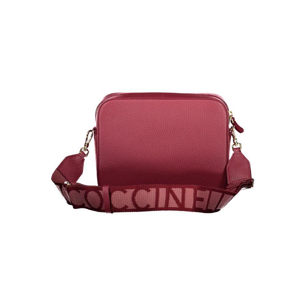 Coccinelle Red Leather Handbag - PER.FASHION