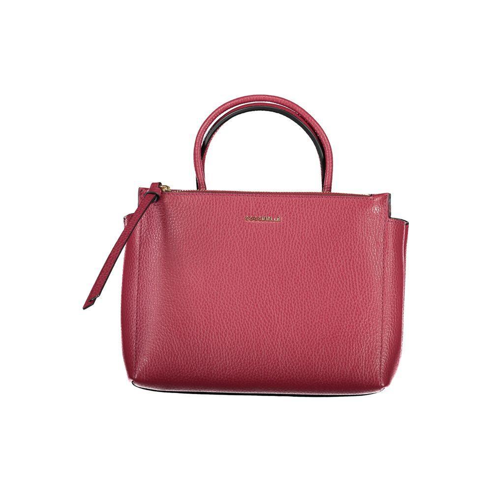 Coccinelle Red Leather Handbag - PER.FASHION