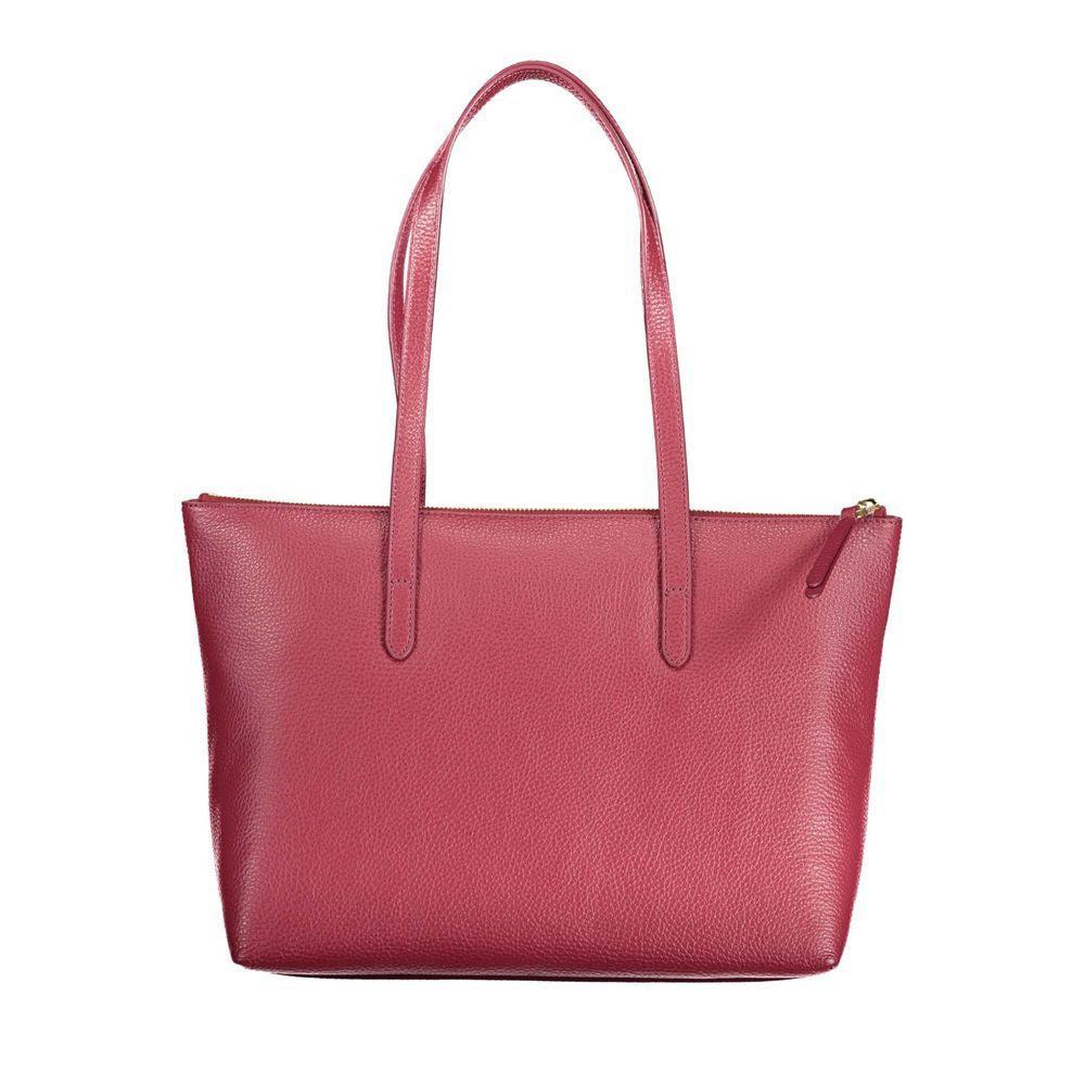 Coccinelle Red Leather Handbag - PER.FASHION