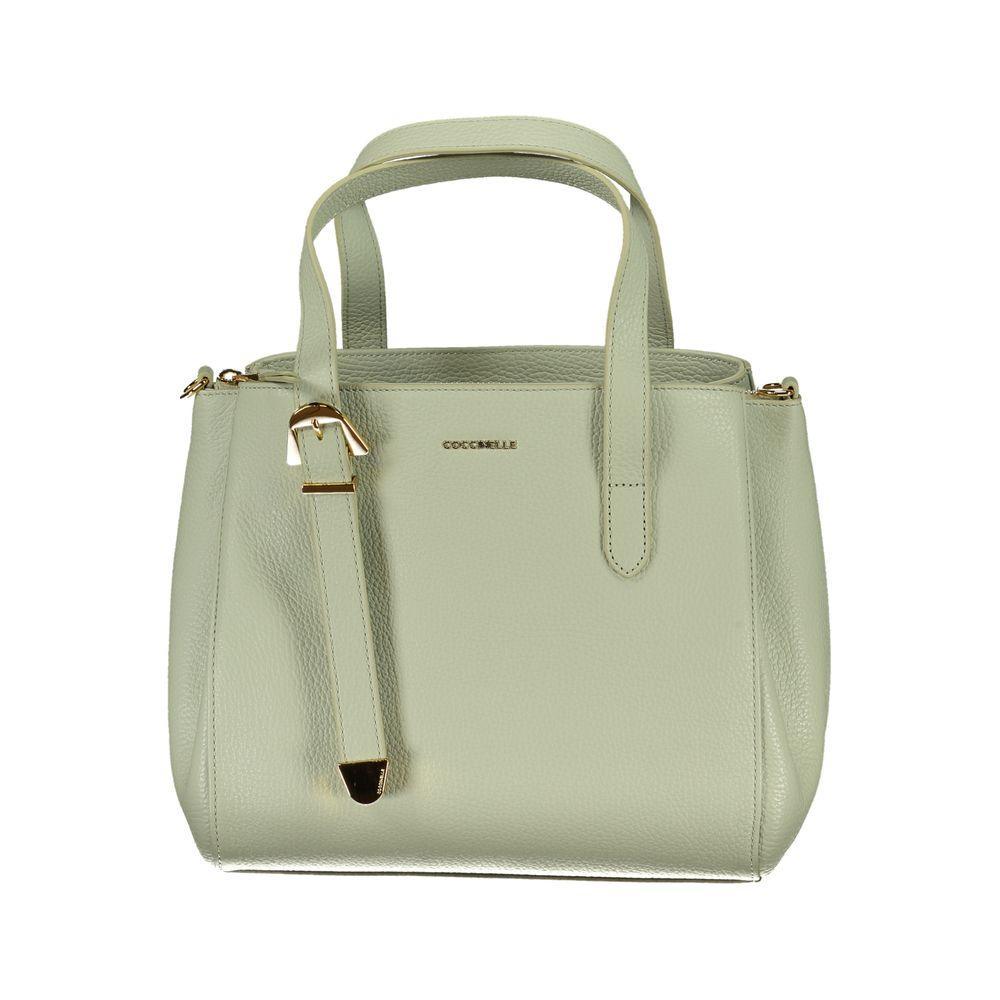 Coccinelle Green Leather Handbag - PER.FASHION