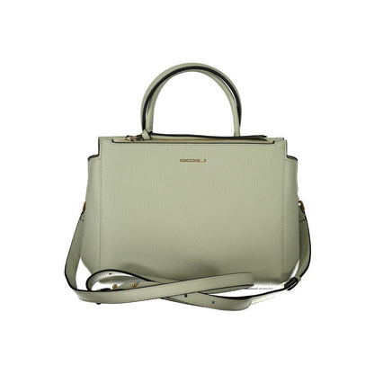 Coccinelle Green Leather Handbag - PER.FASHION