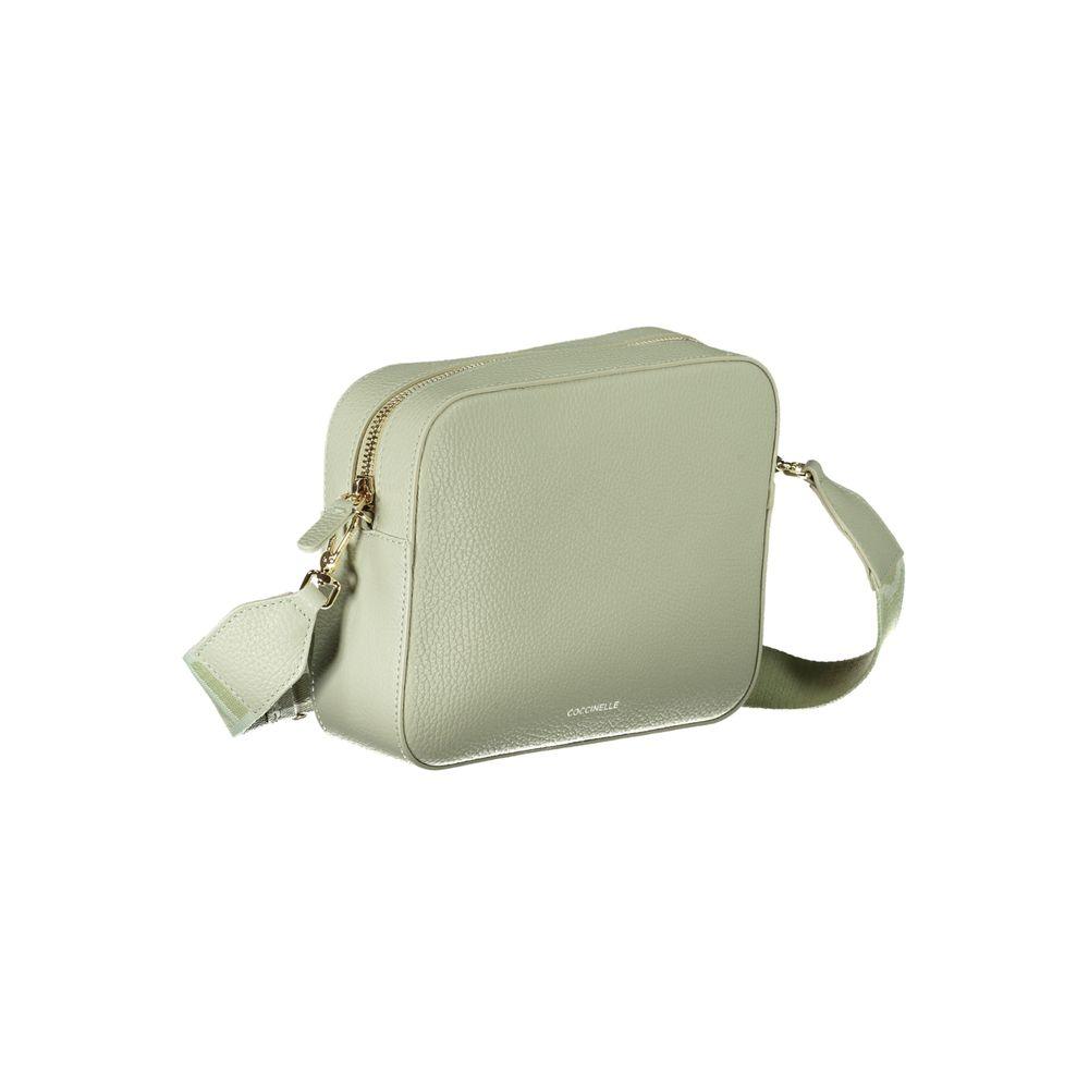 Coccinelle Green Leather Handbag - PER.FASHION