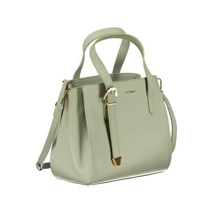 Coccinelle Green Leather Handbag - PER.FASHION