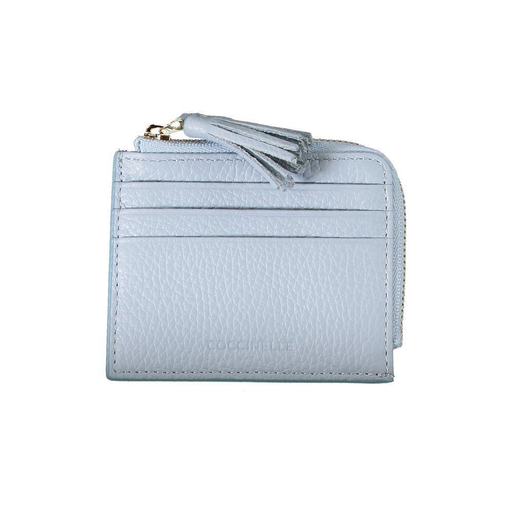 Coccinelle Light Blue Leather Wallet - PER.FASHION