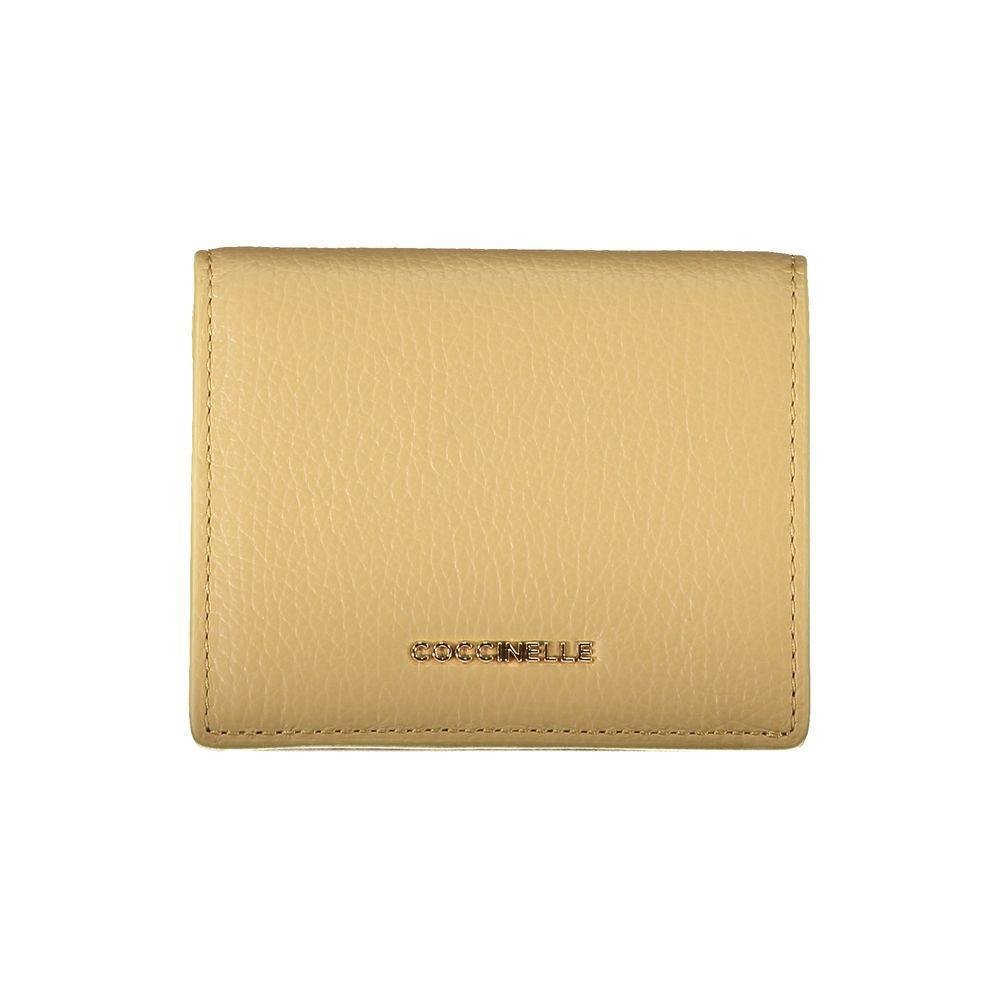 Coccinelle Beige Leather Wallet - PER.FASHION