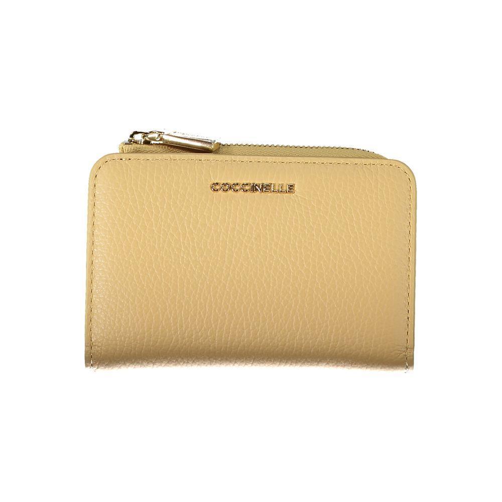 Coccinelle Beige Leather Wallet - PER.FASHION