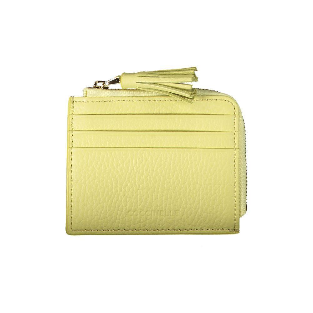 Coccinelle Yellow Leather Wallet - PER.FASHION