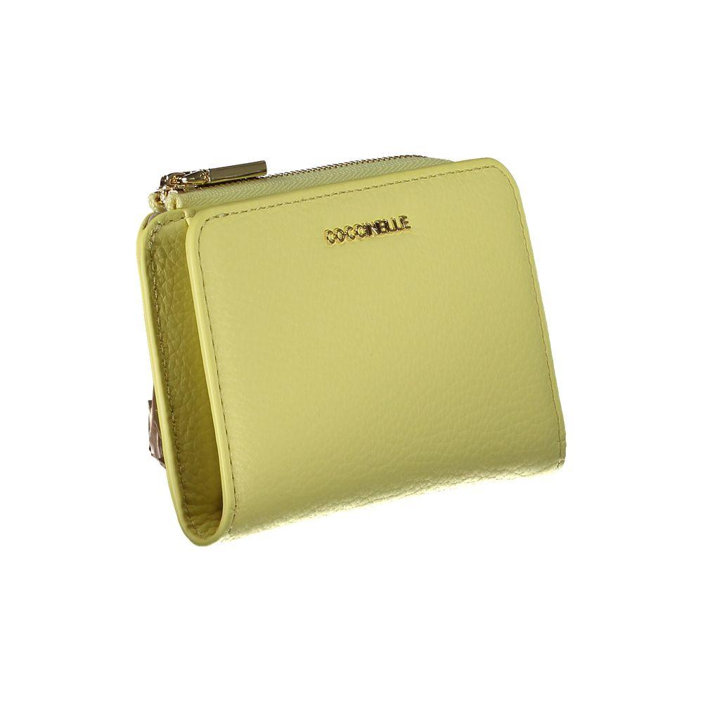 Coccinelle Yellow Leather Wallet - PER.FASHION