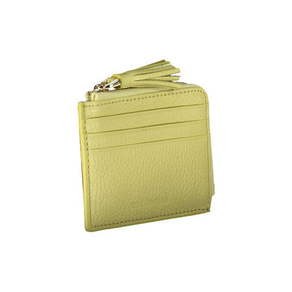 Coccinelle Yellow Leather Wallet - PER.FASHION